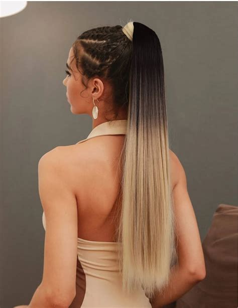 straight ponytail hair extensions